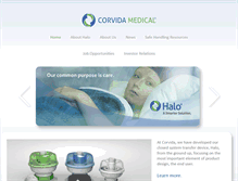 Tablet Screenshot of corvidamedical.com